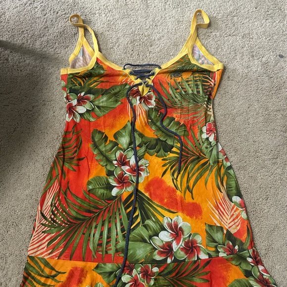 D&G Dresses & Skirts - D&G VINTAGE Yellow and Pink Floral Beachwear
